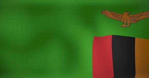 Waving Flag of Zambia Symbolizing Unity and Independence - Download Free Stock Images Pikwizard.com