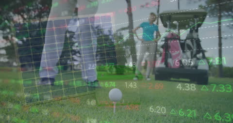 Golf and Data Analytics Conceptual Animation