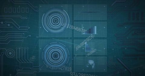 Futuristic Digital Interface with Data Processing and Connectivity - Download Free Stock Images Pikwizard.com