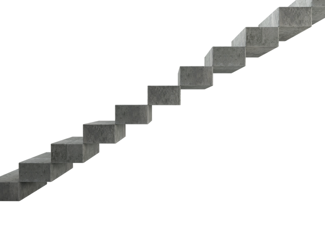 Architectural Floating Gray Stairs on Transparent Background - Download Free Stock Videos Pikwizard.com