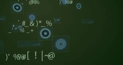 Futuristic Digital Interface with Floating Data Widgets - Download Free Stock Images Pikwizard.com