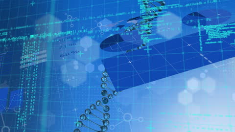 High-Tech Digital DNA Interface with Data Stream