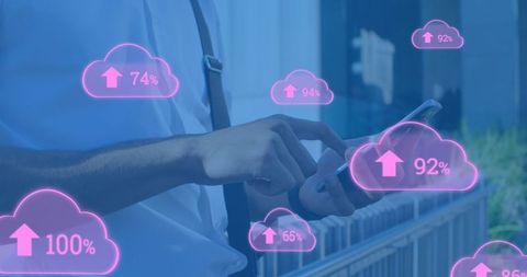 Cloud Data Sync with Interactive Interface on Smartphone