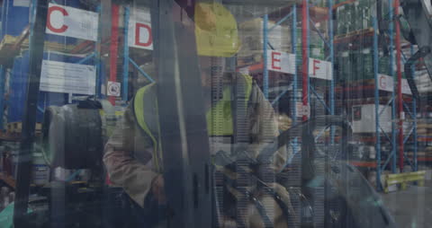 Warehouse Operations Combined with Financial Data Overlay