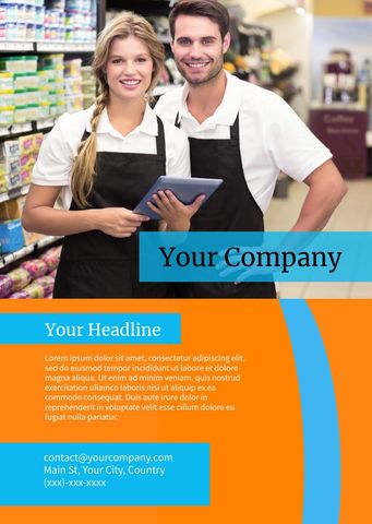 Smiling Supermarket Employees in Retail Environment - Download Free Stock Templates Pikwizard.com