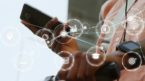 Conceptual Illustration of Digital Integration and Data Connectivity