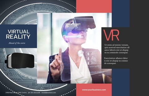 Businesswoman Exploring Virtual Reality Technology - Download Free Stock Templates Pikwizard.com