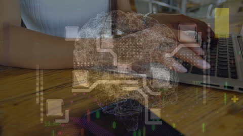 Brain Circuit and Businesswoman Using Technology and Innovation