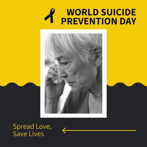 world suicide prevention day campaign with emotional senior awareness - Download Free Stock Templates Pikwizard.com