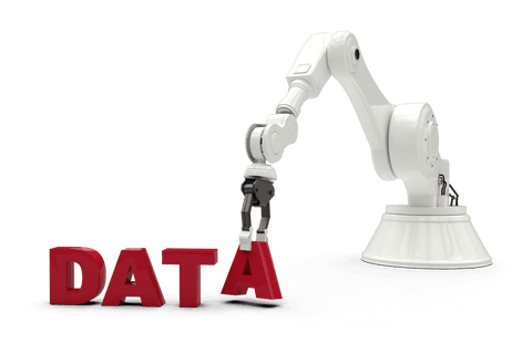 Robotic Arm Handling Data Text on Transparent Background - Download Free Stock Videos Pikwizard.com