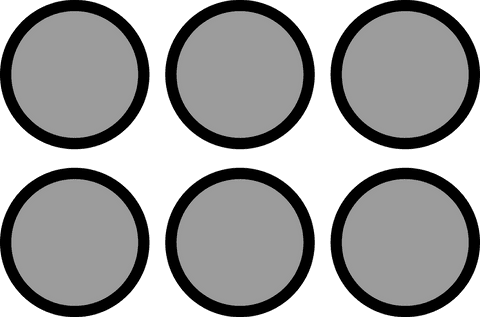 Grey Circles Row on Transparent Background Vector Illustration - Download Free Stock Videos Pikwizard.com