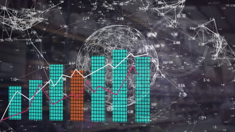 Global Business Analysis with Digital Data Processing Concept