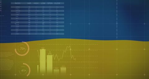 Ukrainian Crisis Economic Data and Analytics Display - Download Free Stock Images Pikwizard.com