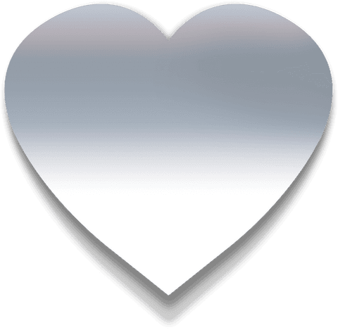 silver white gradient heart on transparent background for design mockups - Download Free Stock Videos Pikwizard.com