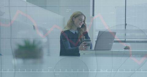 Businesswoman Analyzing Financial Data with Laptop for Reporting - Download Free Stock Images Pikwizard.com