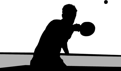 Transparent Silhouette of Table Tennis Player on Clear Background - Download Free Stock Videos Pikwizard.com