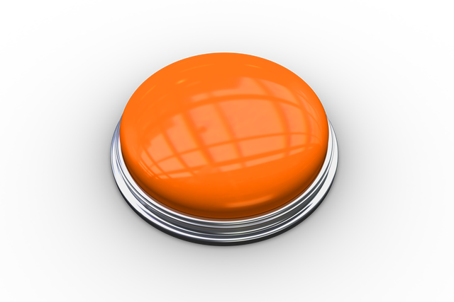 Shiny Transparent Push Button with Orange Shell on Black Background - Download Free Stock Videos Pikwizard.com