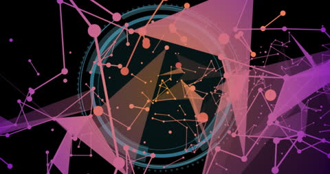 Colorful Abstract Digital Connections Animation