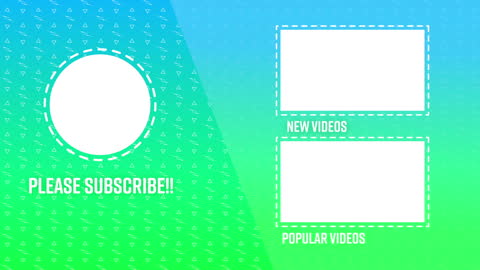 Engaging YouTube End Screen Template for Channel Growth