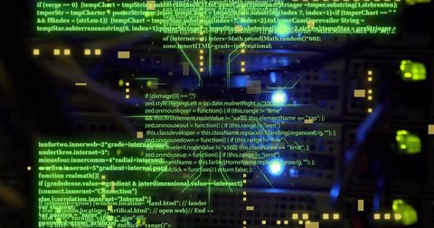 Digital Data Processing Displayed on Computer Servers - Download Free Stock Images Pikwizard.com