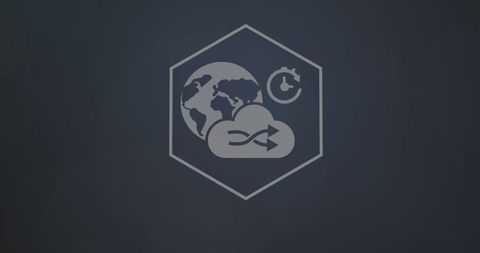 global network and data processing icons in digital interface - Download Free Stock Images Pikwizard.com