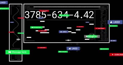 Futuristic Data Carousel with Updates and Notifications