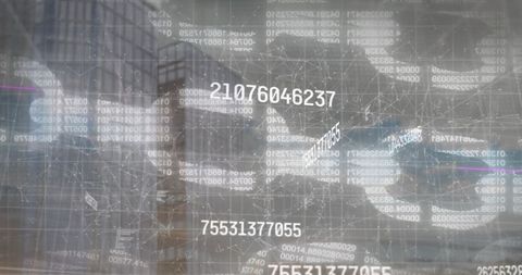 Financial Data Analysis with Blockchain over Cityscape - Download Free Stock Images Pikwizard.com