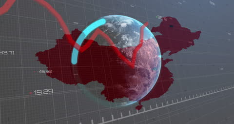 Global Data Processing with Futuristic Earth Background