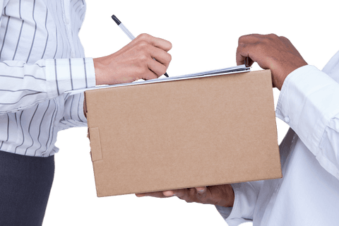 Transparent Package Signing Handshake for Business Deliveries Concept - Download Free Stock Videos Pikwizard.com