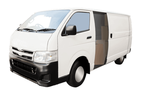 white cargo van illustration on transparent background - Download Free Stock Videos Pikwizard.com
