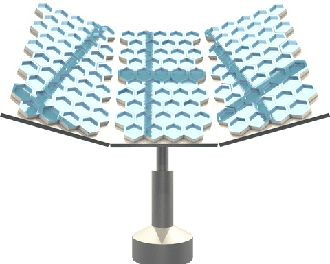 Innovative Transparent Solar Panel with Hexagonal Design