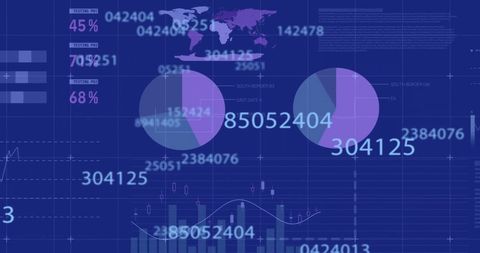 Abstract Data Visualization with Dynamic Blue Interface - Download Free Stock Images Pikwizard.com