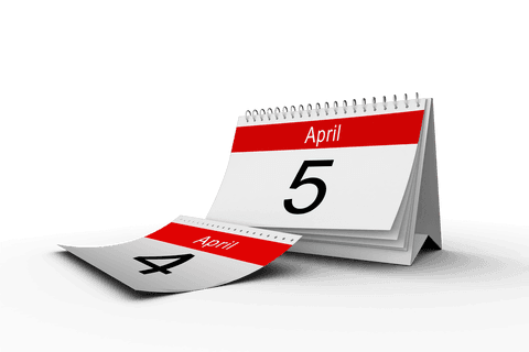 April Calendar Pages on Transparent Background for Planning - Download Free Stock Videos Pikwizard.com