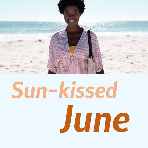 Joyful Woman Enjoying Sunny Day at the Beach
