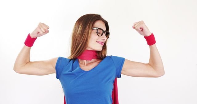 Confident Woman Embracing Superhero Persona with Passion - Download Free Stock Images Pikwizard.com