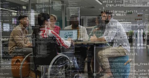 Diverse Team Collaborates on Data Processing Tasks - Download Free Stock Images Pikwizard.com