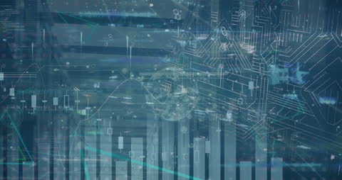 Digital Data Flow Over Servers and Financial Graphs