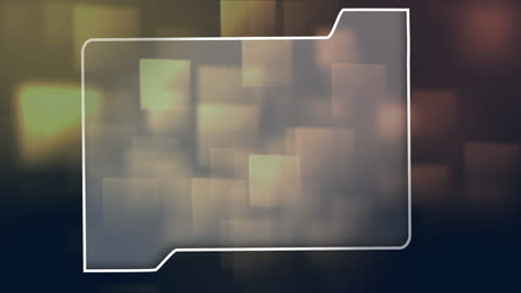 Abstract Digital Frame with Blurred Yellow Geometric Shapes