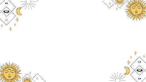 Transparent Celestial Border with Sun Moon Stars and Eye Motifs - Download Free Stock Videos Pikwizard.com