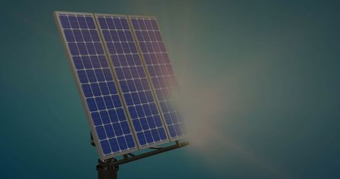 Digital Data Interface Displayed on Solar Panels - Download Free Stock Images Pikwizard.com
