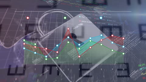 Financial Data Animation on Conveyor Belt System in Warehouse