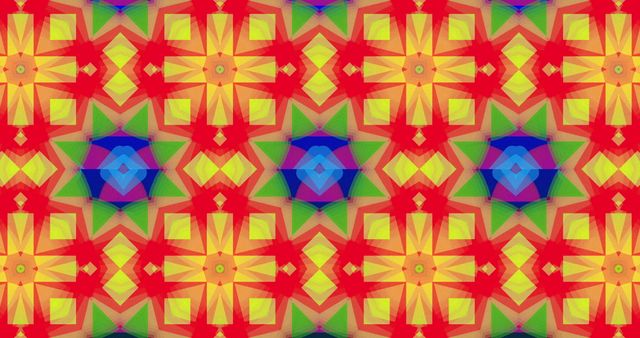 Colorful Kaleidoscopic Geometric Pattern in Seamless Motion - Download Free Stock Images Pikwizard.com