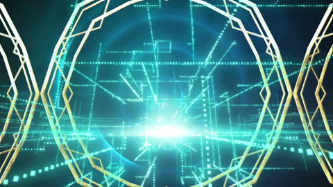 Futuristic Data Processing with Geometric Patterns