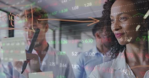 Digital Brainstorming Session with Diverse Business Team