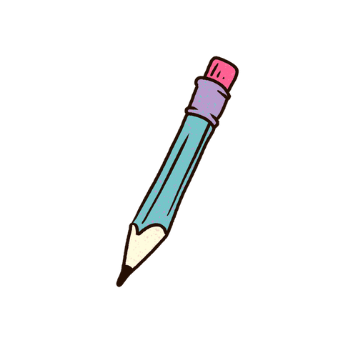 colorful cartoon pencil sketch with transparent background - Download Free Stock Videos Pikwizard.com