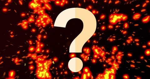 glowing question mark amidst sparkling lights on black - Download Free Stock Images Pikwizard.com