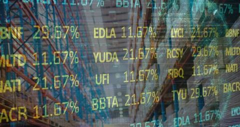 Digital stock data overlay in warehouse environment