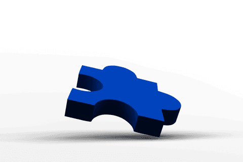 blue puzzle piece on transparent background - Download Free Stock Videos Pikwizard.com