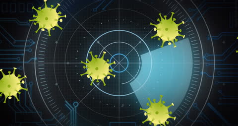 Digital Animation of COVID-19 Cells with Data Processing Interface