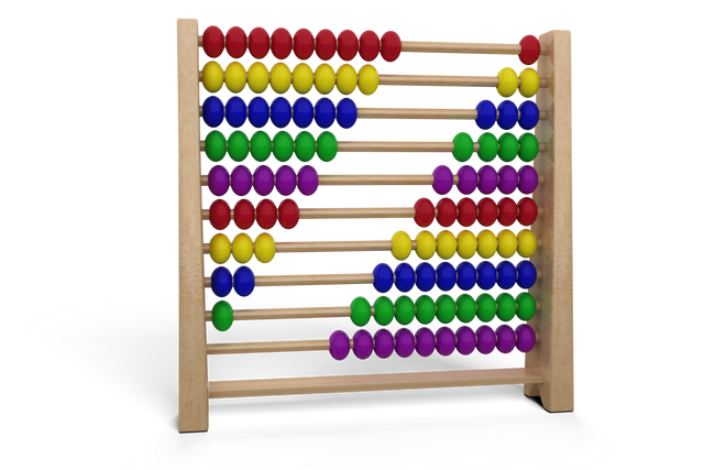 Transparent 3D Image of Colorful Abacus Toy for Learning - Download Free Stock Videos Pikwizard.com